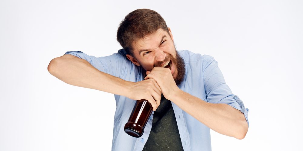 Man Opening Bottle Man Opening Bottle