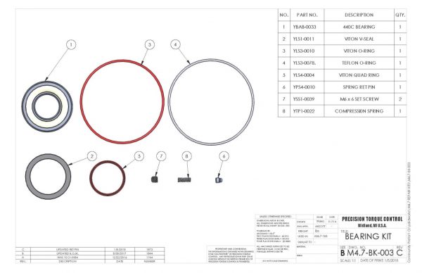 Solidworks Bearing Kit Drawing